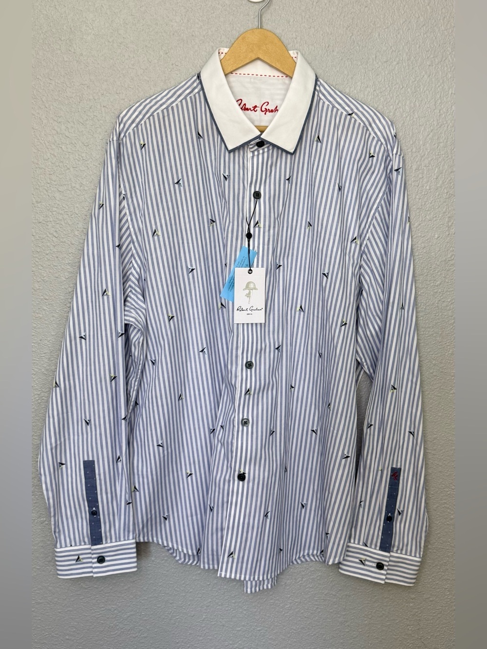 NWT Robert Graham | Del Ray Oaks | Vertical Strips w/Sails | Size 3XL